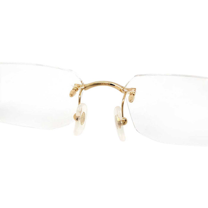 CARTIER 
Rectangle Leopard 
Panthère Rimless Eyewear