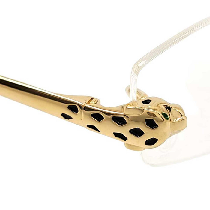 CARTIER 
Rectangle Leopard 
Panthère Rimless Eyewear