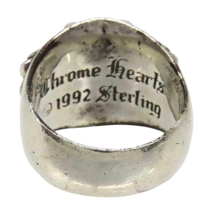 CHROME HEARTS 
CH KEEPER sterling silver engraved 1992 
Keeper ring