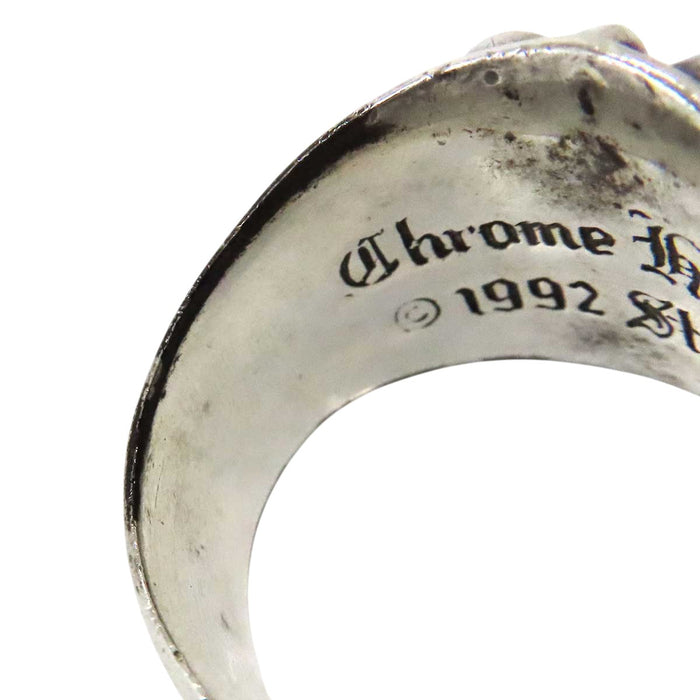 CHROME HEARTS 
CH KEEPER sterling silver engraved 1992 
Keeper ring