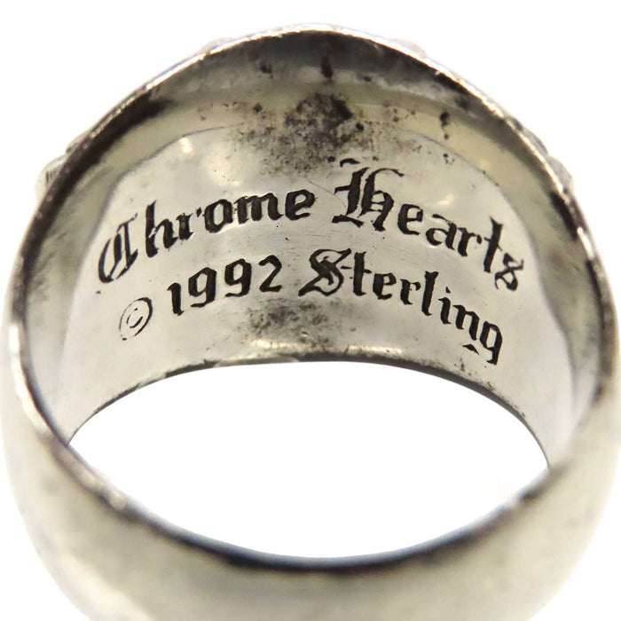 CHROME HEARTS 
CH KEEPER sterling silver engraved 1992 
Keeper ring
