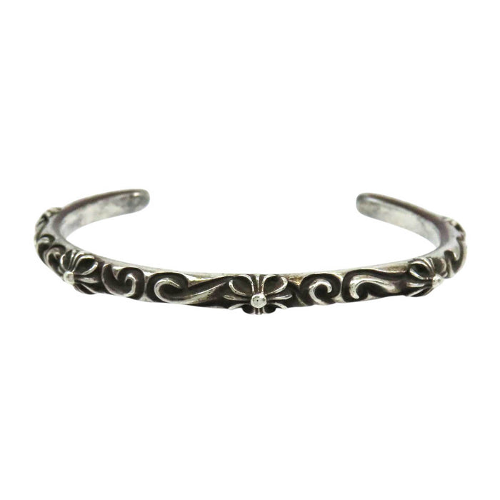 CHROME HEARTS 
CH BANGLE SBT Silver Engraved 1998 
SBT Band Bangle