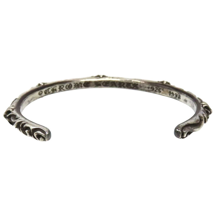CHROME HEARTS 
CH BANGLE SBT Silver Engraved 1998 
SBT Band Bangle