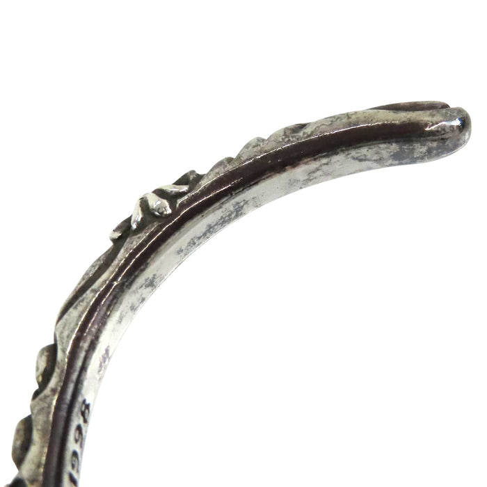 CHROME HEARTS 
CH BANGLE SBT Silver Engraved 1998 
SBT Band Bangle