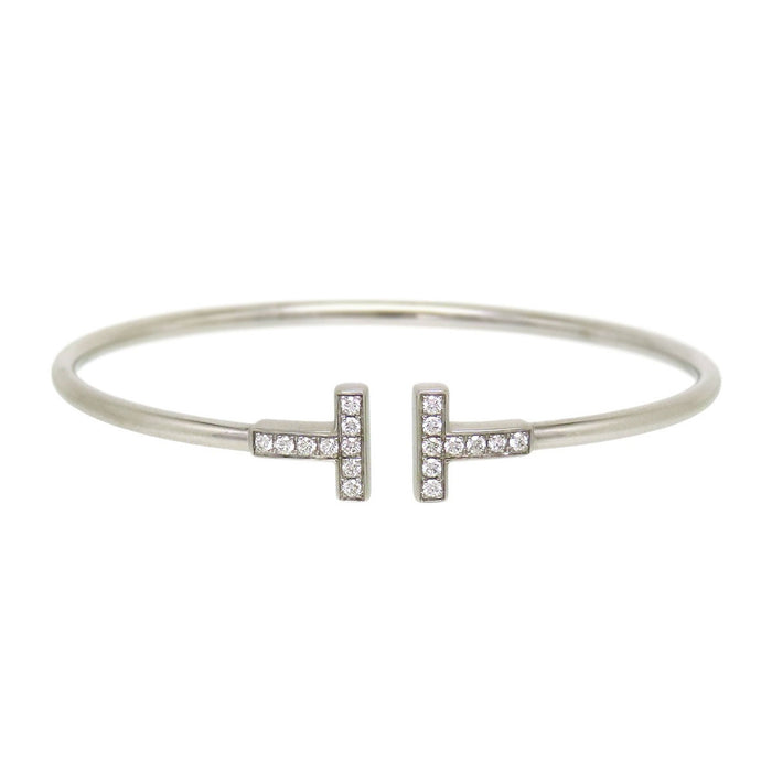 TIFFANY&Co. 
Tワイヤー ブレスレット ダイヤモンド