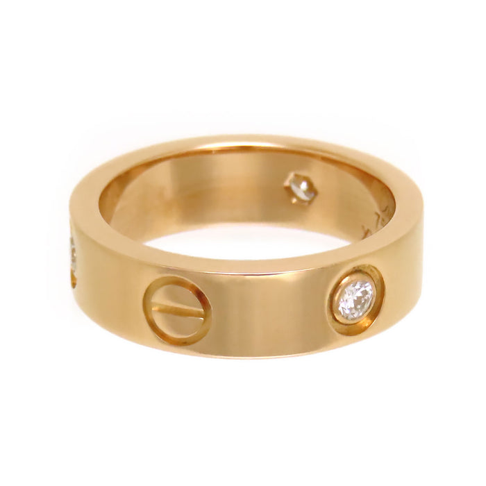 CARTIER 
ラブ リング ハーフダイヤモンド