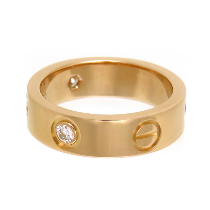 CARTIER 
ラブ リング ハーフダイヤモンド