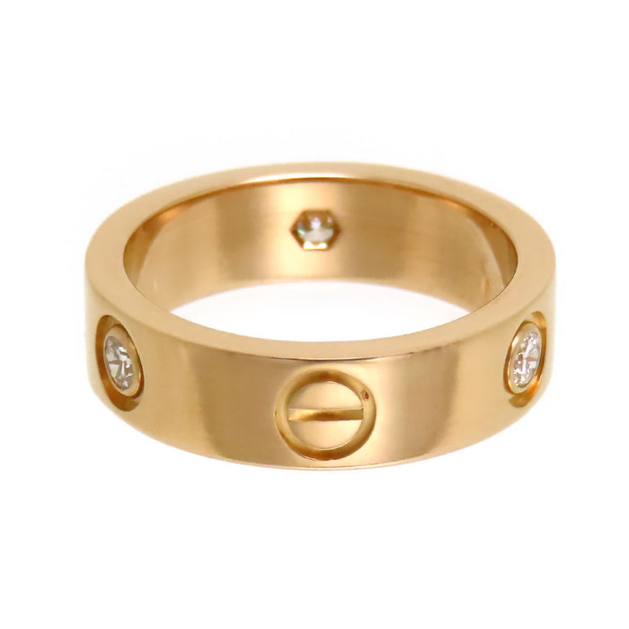 CARTIER 
ラブ リング ハーフダイヤモンド
