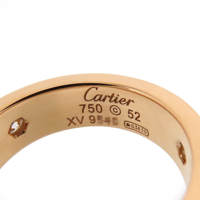 CARTIER 
ラブ リング ハーフダイヤモンド