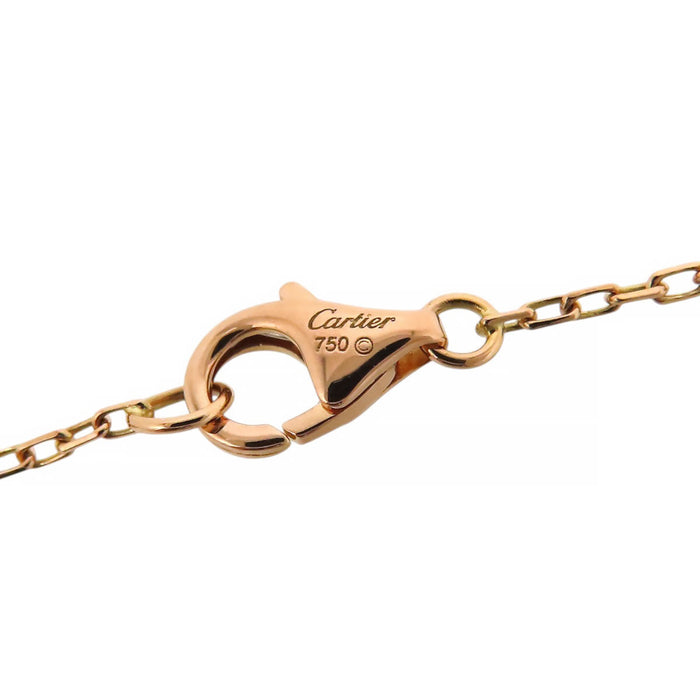 CARTIER 
Double C Logo Diamond Necklace