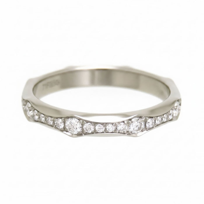 BVLGARI 
Infinito Wedding Band Ring with Diamonds