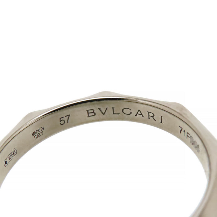 BVLGARI 
Infinito Wedding Band Ring with Diamonds