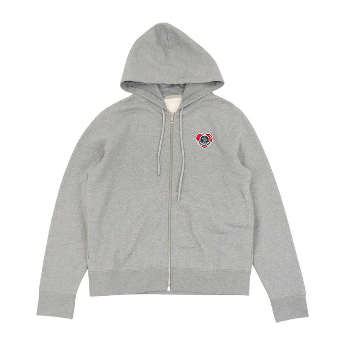 MONCLER 
24年製 HOODIE ZIP UP ハート ワッペン スウェット フード コットン 
HOODIE ロゴ エンブロイダリー フーディー