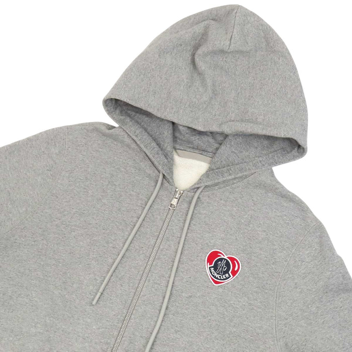 MONCLER 
24年製 HOODIE ZIP UP ハート ワッペン スウェット フード コットン 
HOODIE ロゴ エンブロイダリー フーディー