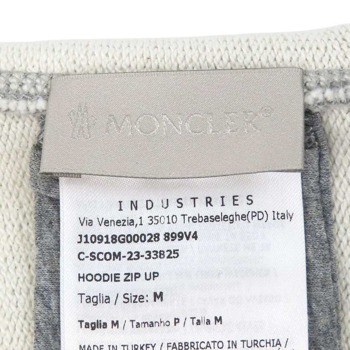 MONCLER 
24年製 HOODIE ZIP UP ハート ワッペン スウェット フード コットン 
HOODIE ロゴ エンブロイダリー フーディー