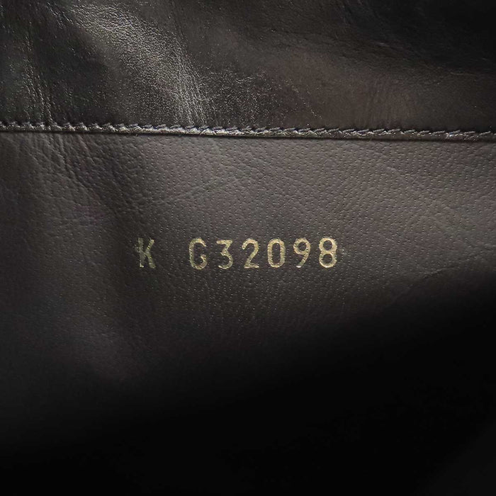 CHANEL 
COCO CC logo leather gold-tone metal 
Coco Mark camellia long boots