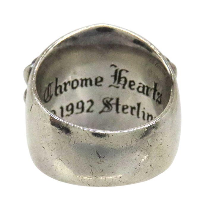 CHROME HEARTS 
CH KEEPER sterling silver engraved 1992 
Keeper ring