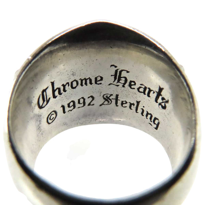 CHROME HEARTS 
CH KEEPER sterling silver engraved 1992 
Keeper ring