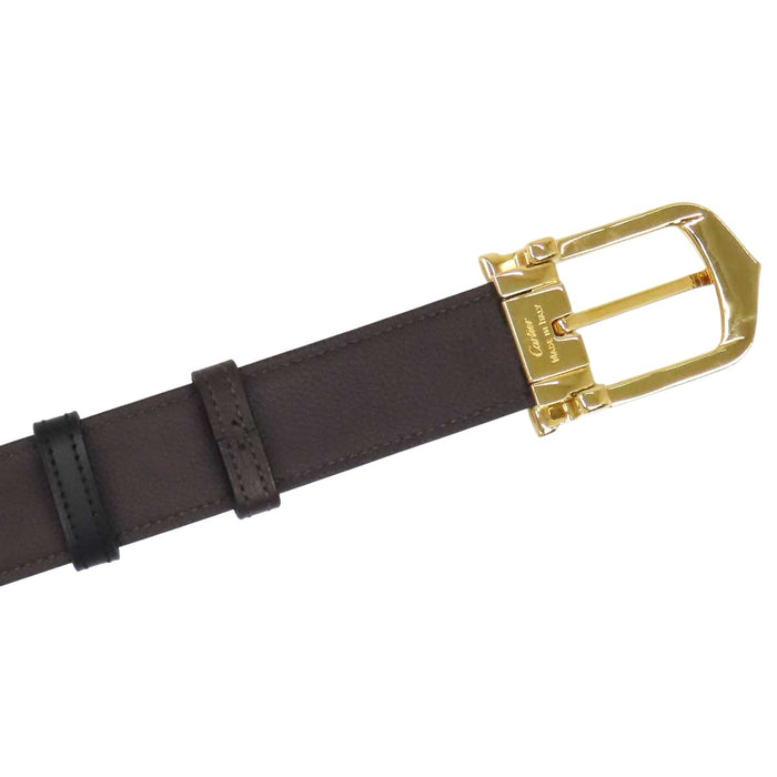 CARTIER 
ロゴ リバーシブル レザー 
C アロンジェ ベルト