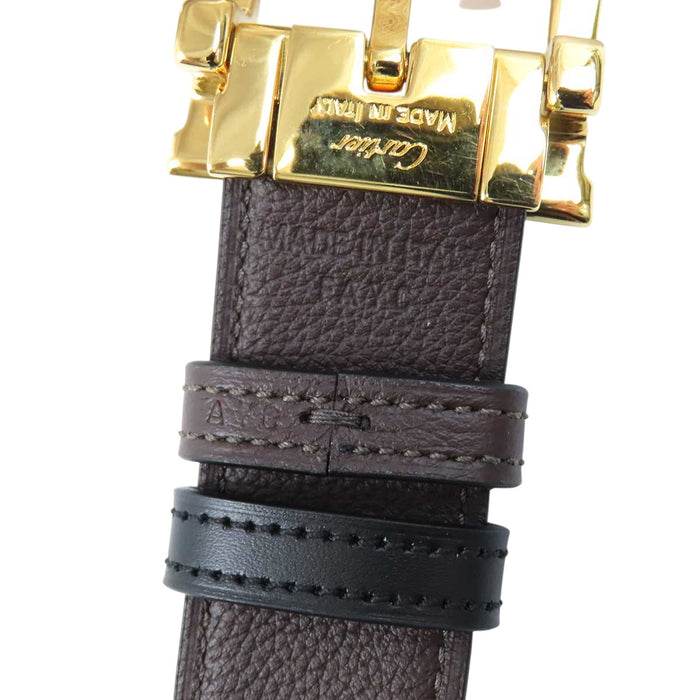 CARTIER 
ロゴ リバーシブル レザー 
C アロンジェ ベルト