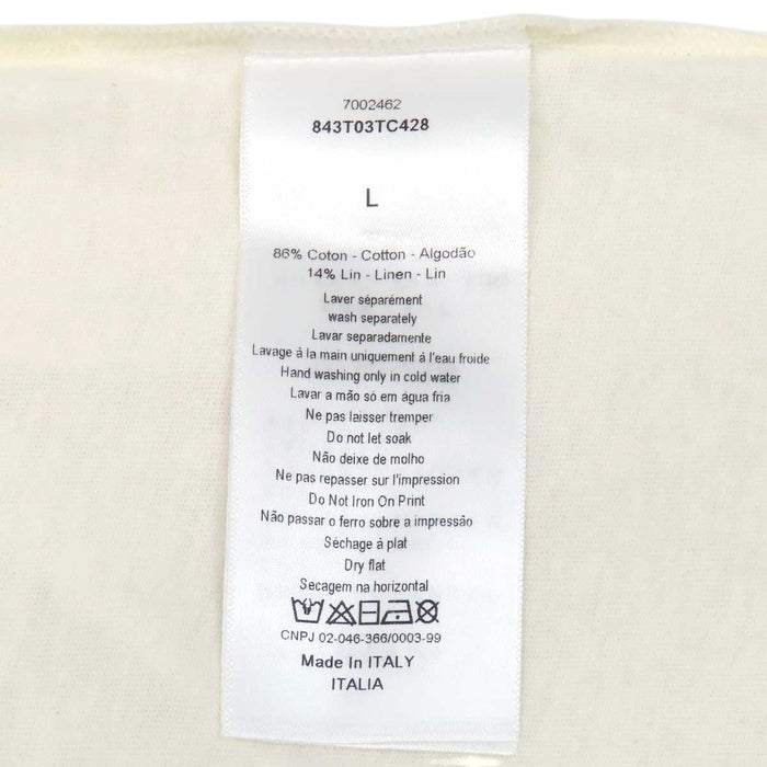 Dior 
CD ロゴ コットン リネン Bee クルーネック 
J'ADIOR 8 プリント Tシャツ