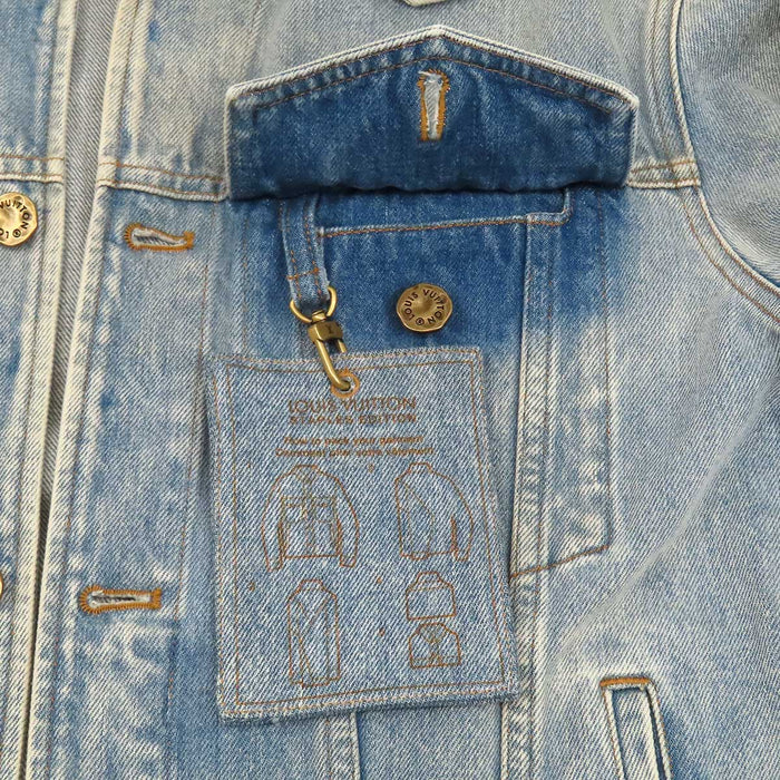 LOUIS VUITTON 
LV ロゴ ボタン コットン 
DNA デニム トラッカー ジャケット