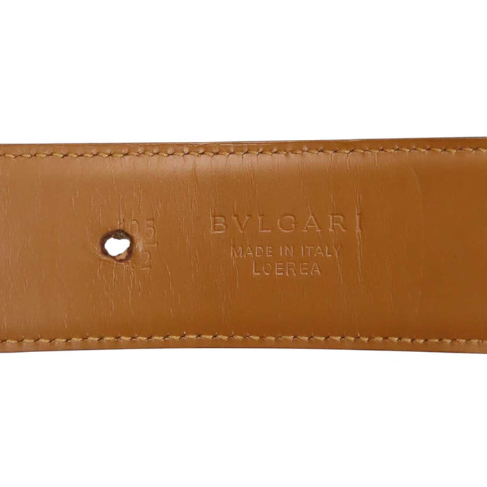 BVLGARI 
Circle logo leather gold-tone hardware 
Bvlgari Bvlgari belt