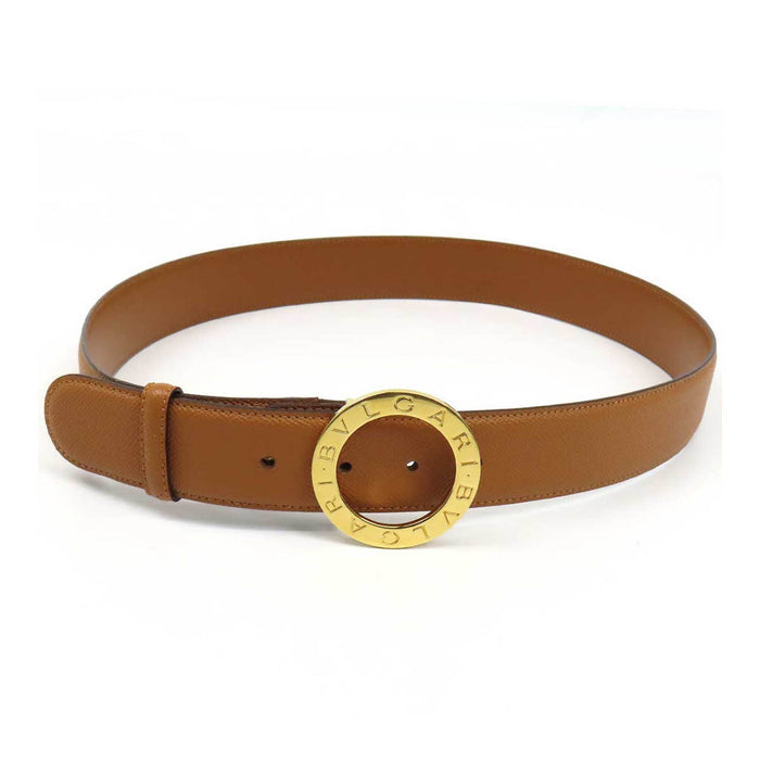 BVLGARI 
Circle logo leather gold-tone hardware 
Bvlgari Bvlgari belt