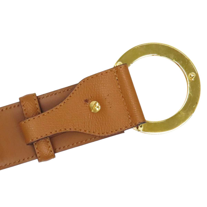 BVLGARI 
Circle logo leather gold-tone hardware 
Bvlgari Bvlgari belt