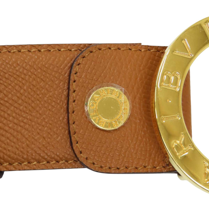 BVLGARI 
Circle logo leather gold-tone hardware 
Bvlgari Bvlgari belt