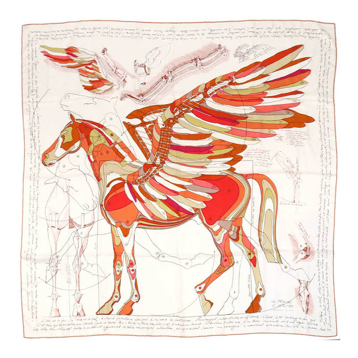 HERMES 
Carré 140 silk 
Carré Géant LE PEGASE D HERMES The Pegasus of Hermès