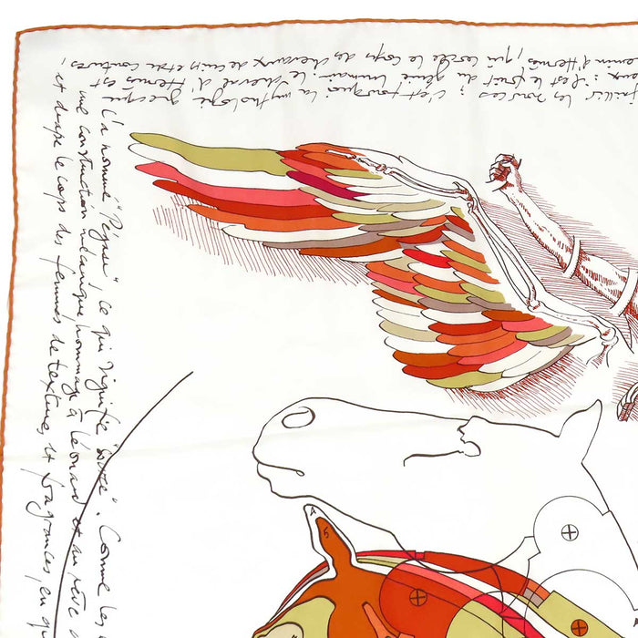 HERMES 
Carré 140 silk 
Carré Géant LE PEGASE D HERMES The Pegasus of Hermès