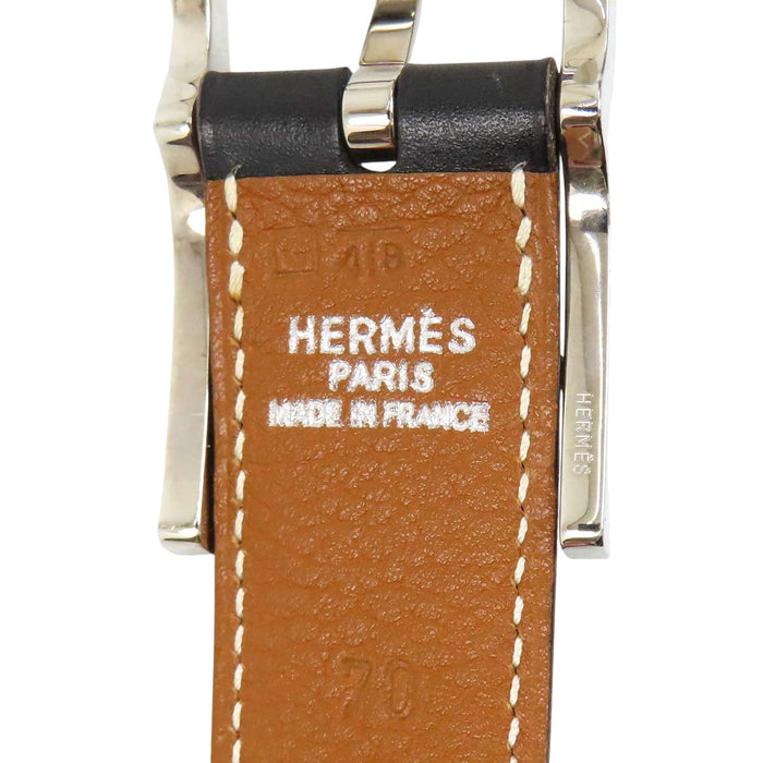 HERMES 
26MM □G刻印 レザー 
カンタン リバーシブル ベルト