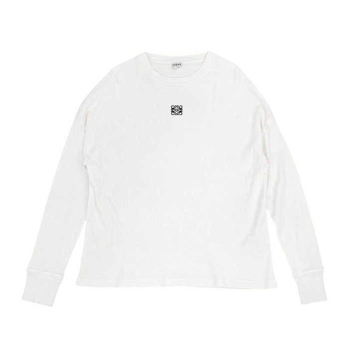 LOEWE 
ロゴ刺繍 リブ コットン 
アナグラム エンブロイダリー ロングスリーブ Tシャツ