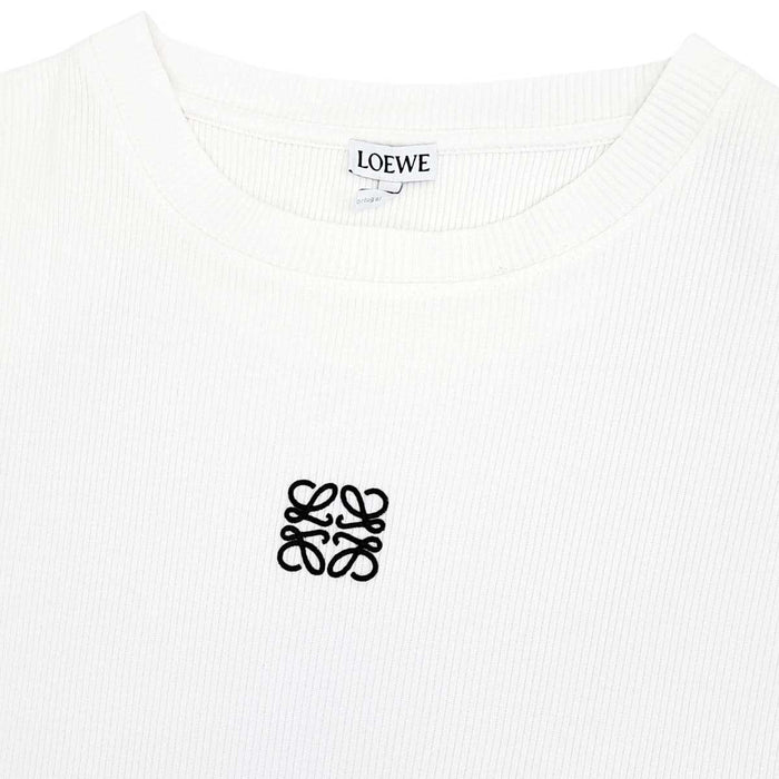 LOEWE 
ロゴ刺繍 リブ コットン 
アナグラム エンブロイダリー ロングスリーブ Tシャツ