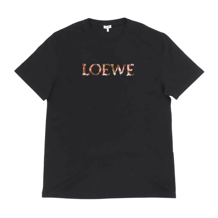 LOEWE 
刺繍 コットン クルーネック 
ロゴ エンブロイダリー Tシャツ