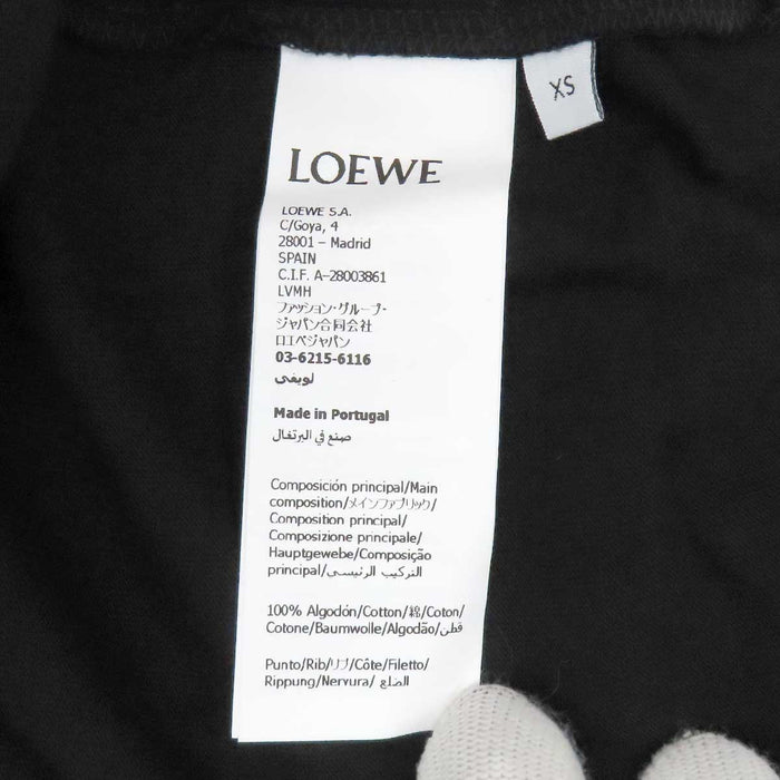 LOEWE 
刺繍 コットン クルーネック 
ロゴ エンブロイダリー Tシャツ