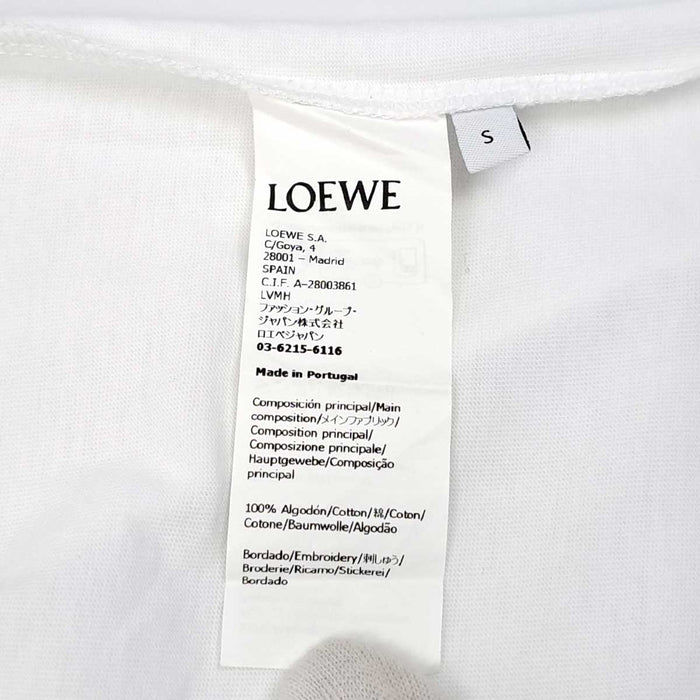 LOEWE 
ロゴ 刺繍 コットン 
アナグラム レギュラーフィット Tシャツ