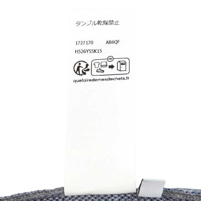 LOEWE 
チェック柄 ショートスリーブ クルーネック 
ロゴ 半袖 ニット