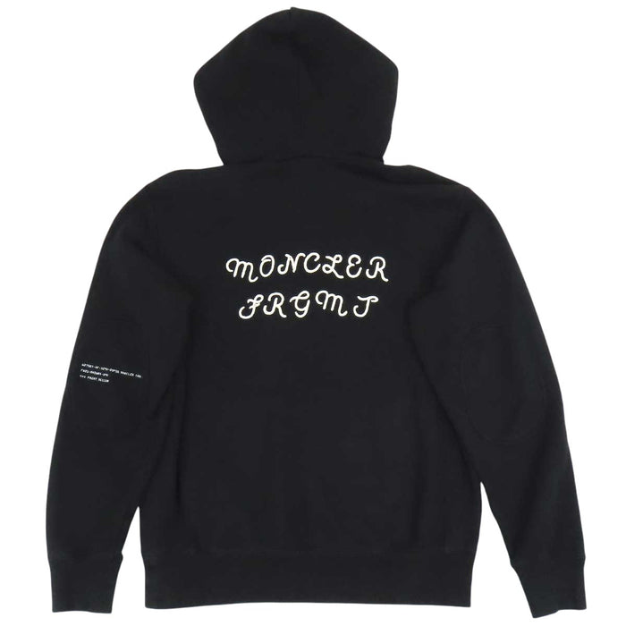 MONCLER 
Hiroshi Fujiwara collaboration FRGMT Maglia logo-embroidered hooded sweatshirt 
Fragment MAGLIA hoodie 
Moncler Genius