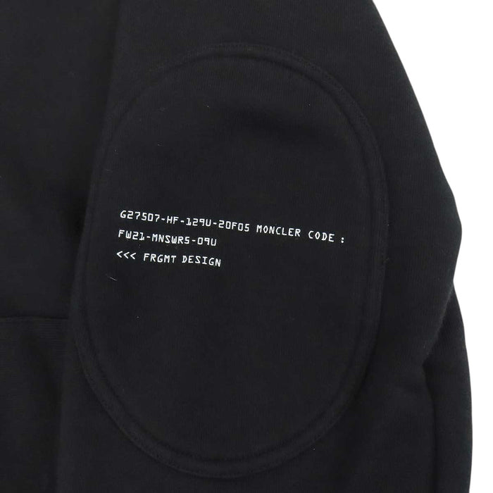 MONCLER 
Hiroshi Fujiwara collaboration FRGMT Maglia logo-embroidered hooded sweatshirt 
Fragment MAGLIA hoodie 
Moncler Genius