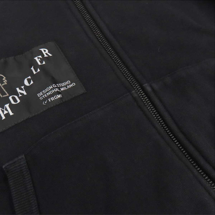 MONCLER 
Hiroshi Fujiwara collaboration FRGMT Maglia logo-embroidered hooded sweatshirt 
Fragment MAGLIA hoodie 
Moncler Genius