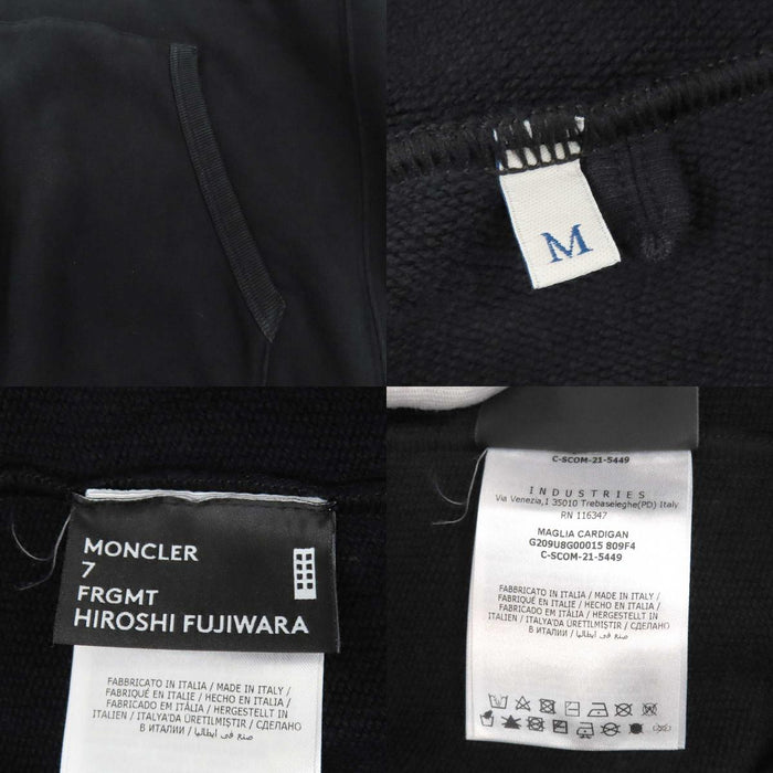 MONCLER 
Hiroshi Fujiwara collaboration FRGMT Maglia logo-embroidered hooded sweatshirt 
Fragment MAGLIA hoodie 
Moncler Genius