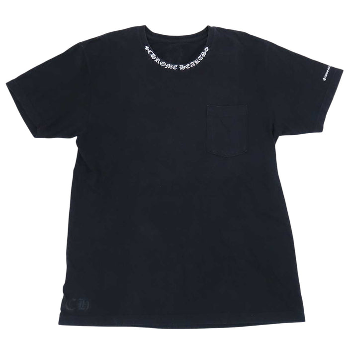 CHROME HEARTS 
CH T-SHRT 1 NECK LOGO スクロールラベル コットン 
ネック ロゴ プリント Tシャツ