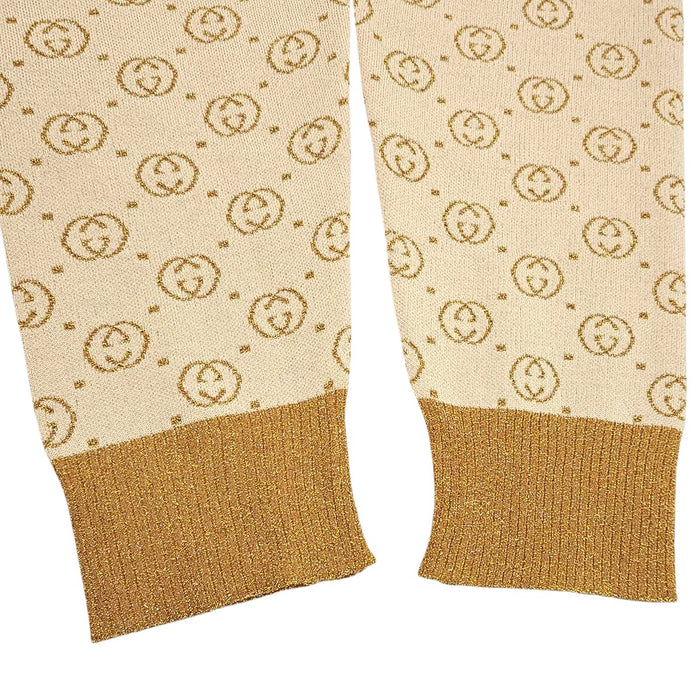 GUCCI 
GG ラメ ウール ロゴ ボタン 
インターロッキングG ロング ニット カーディガン