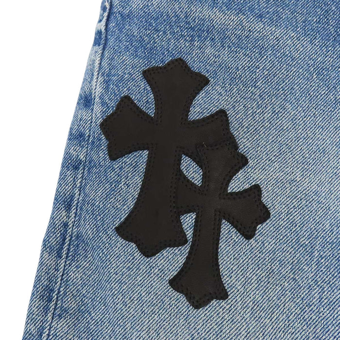 CHROME HEARTS 
CH Levi's クロスボール スクロールラベル ボタン コットン 
リーバイス 501 クロスパッチ デニムパンツ