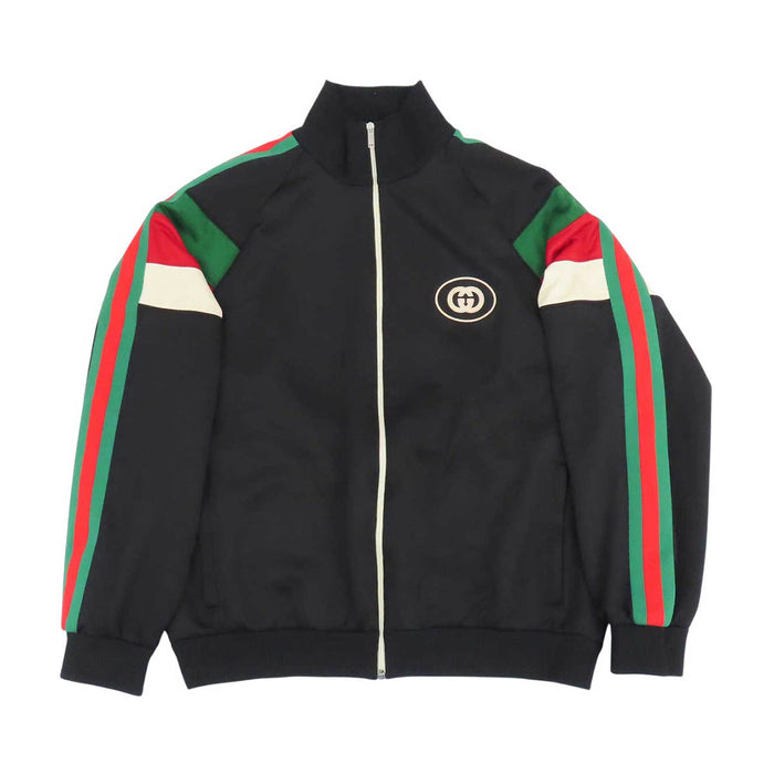 GUCCI 
インターロッキングG ロゴ ネオプレン 
ウェブストライプ トラックジャケット