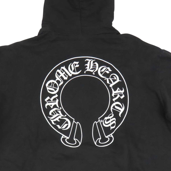 CHROME HEARTS 
CH フーディ プルオーバー スリーブプリント ロゴ 
袖 フローラル ホースシュー パーカー