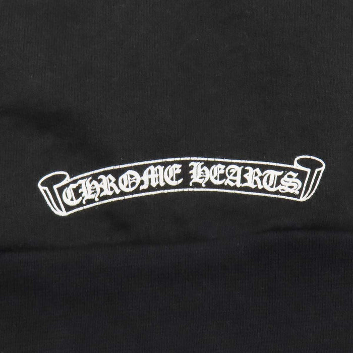 CHROME HEARTS 
CH フーディ プルオーバー スリーブプリント ロゴ 
袖 フローラル ホースシュー パーカー