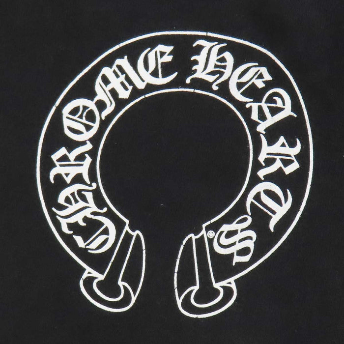 CHROME HEARTS 
CH フーディ プルオーバー スリーブプリント ロゴ 
袖 フローラル ホースシュー パーカー